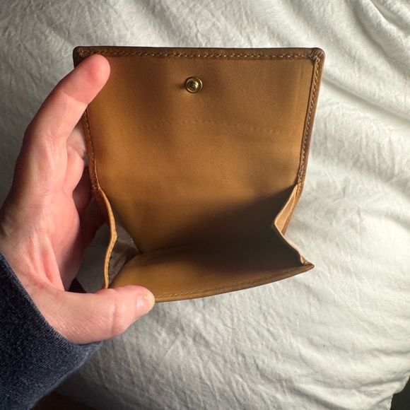 Coach Signature Brown and Tan Wallet - Picture 6 of 8
